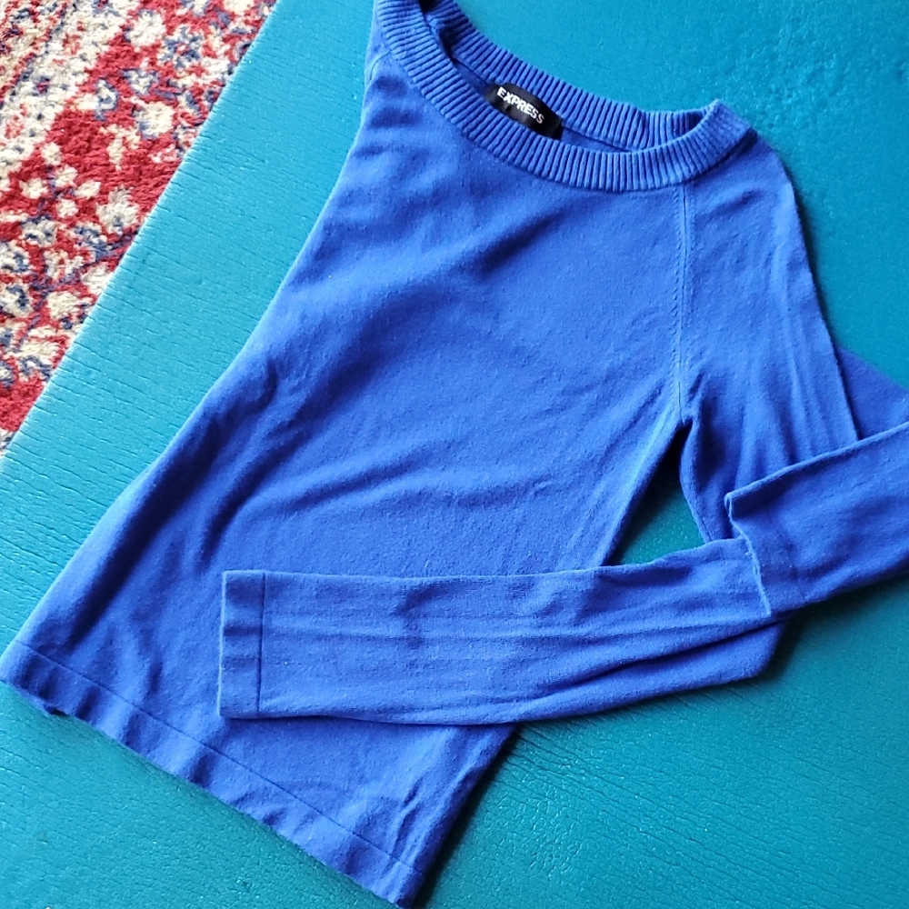 EXPRESS Royal Blue Knit Top